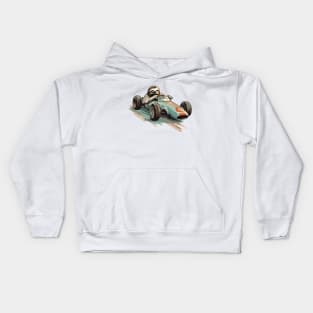 Sloth Racing Kids Hoodie